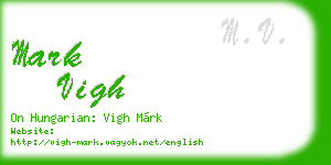 mark vigh business card